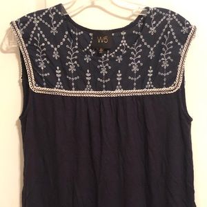 Cute embroidered tank.